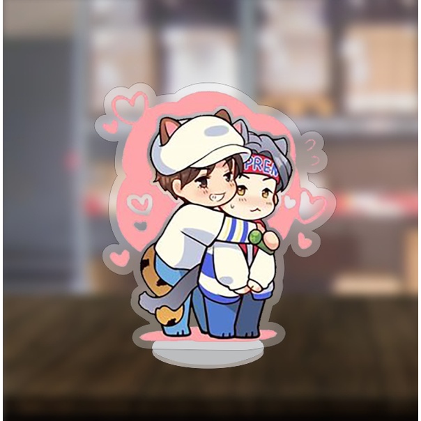 Mô hình Standee BTS Kook Tae Kpop OTP chibi 5cm/10cm