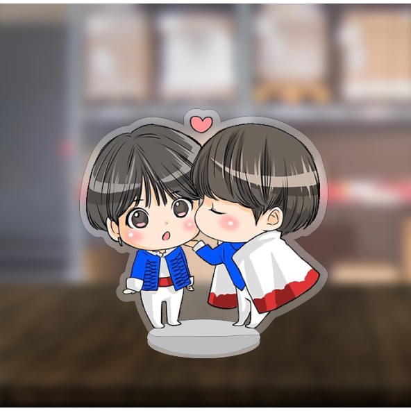Mô hình Standee BTS Kook Tae Kpop OTP chibi 5cm/10cm