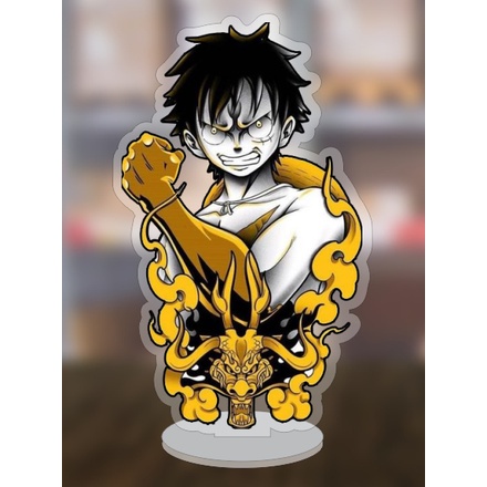 Mô hình standee truyện tranh One Piece Luffy Gear 5 ngầu 5cm/10cm/15cm