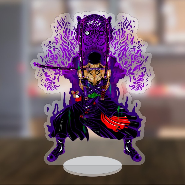 Mô hình standee truyện tranh One Piece Luffy Gear 5 ngầu 5cm/10cm/15cm