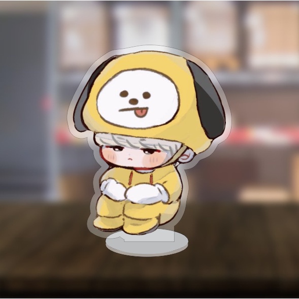 Mô hình standee Kpop BTS Kook dễ thương 2cm/5cm/10cm