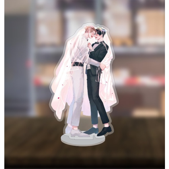 Mô hình standee No Love Zone chibi ngoại truyện cute dễ thương 10cm/15cm