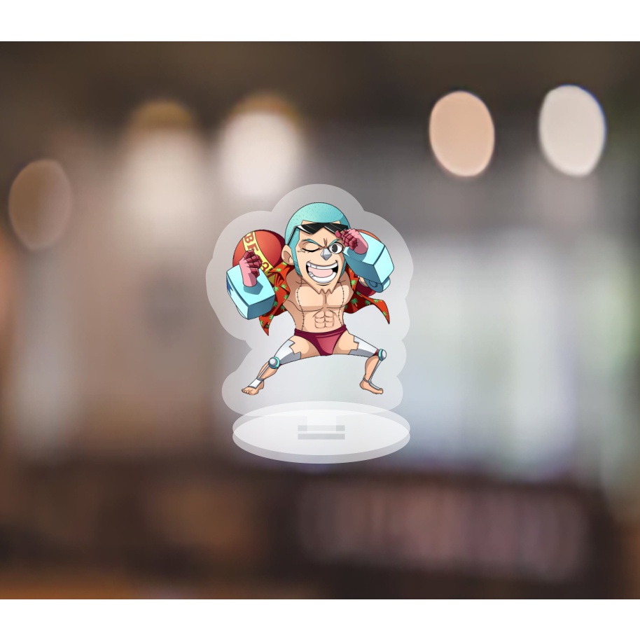 Mô hình standee - móc khoá One Piece ver ngầu anime Đảo Hải Tặc chibi mica trưng bày