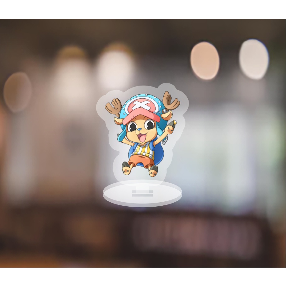 Mô hình standee - móc khoá One Piece ver ngầu anime Đảo Hải Tặc chibi mica trưng bày
