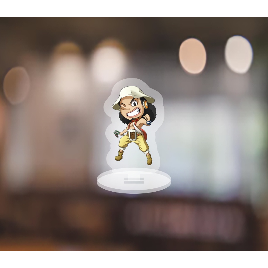 Mô hình standee - móc khoá One Piece ver ngầu anime Đảo Hải Tặc chibi mica trưng bày