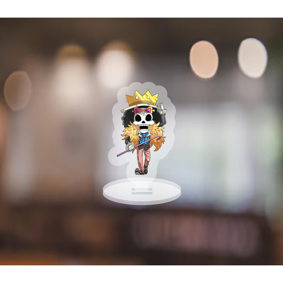 Mô hình standee - móc khoá One Piece ver ngầu anime Đảo Hải Tặc chibi mica trưng bày