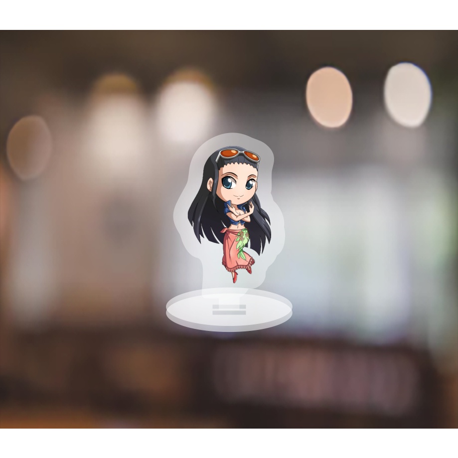 Mô hình standee - móc khoá One Piece ver ngầu anime Đảo Hải Tặc chibi mica trưng bày