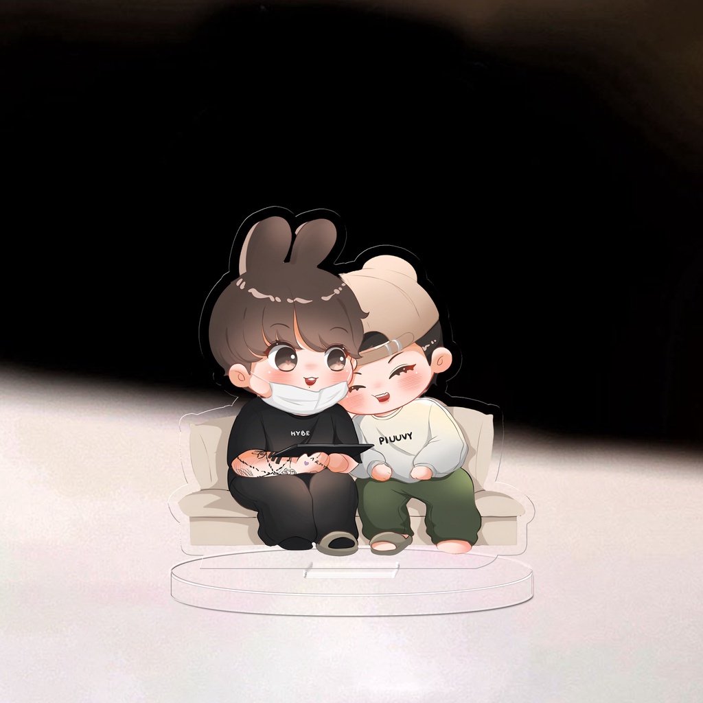 Mô hình nhân vật Standee Kook - Tae - Kpop - BTS Arttis - 3cm/5cm/10cm