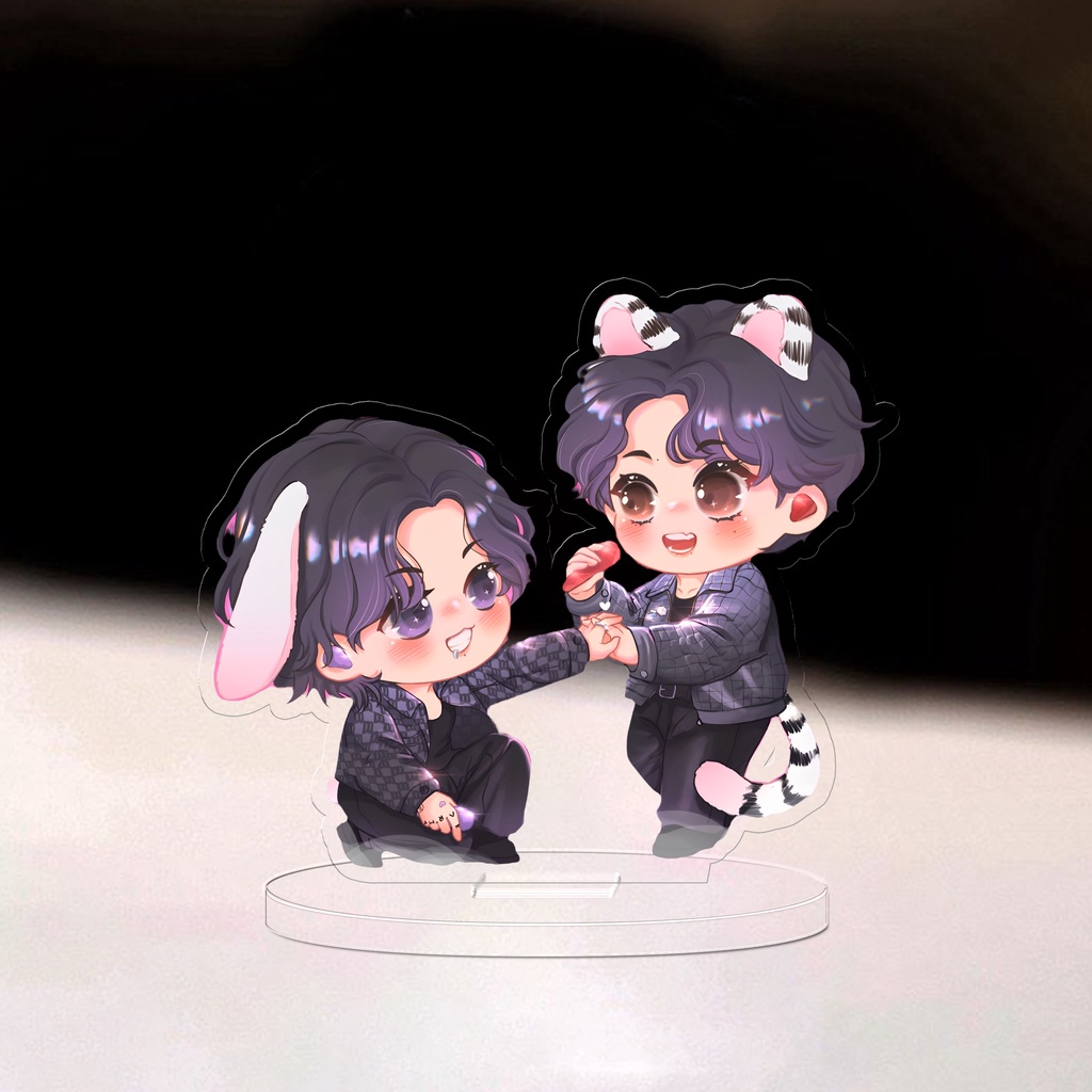 Mô hình nhân vật Standee Kook - Tae - Kpop - BTS Arttis - 3cm/5cm/10cm