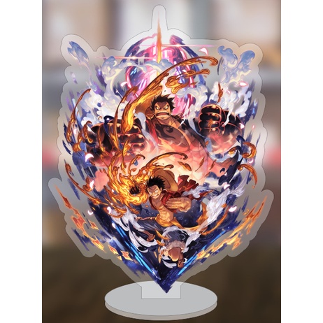 Mô hình standee truyện tranh One Piece Đảo Hải Tặc Luffy Gear 5 siêu ngầu 5cm/10cm/15cm