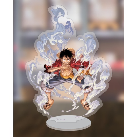 Mô hình standee truyện tranh One Piece Đảo Hải Tặc Luffy Gear 5 siêu ngầu 5cm/10cm/15cm