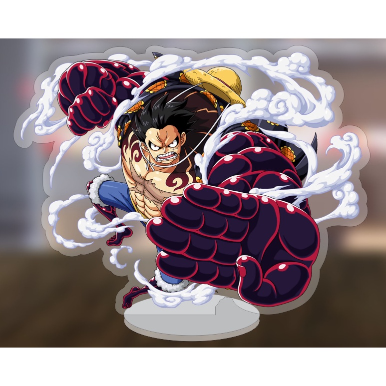 Mô hình standee truyện tranh One Piece Đảo Hải Tặc Luffy Gear 5 siêu ngầu 5cm/10cm/15cm