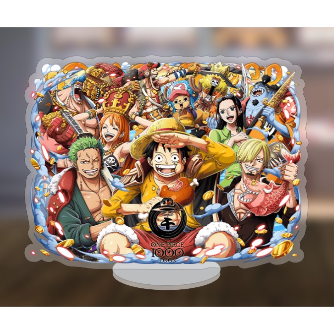 Mô hình standee truyện tranh One Piece Đảo Hải Tặc Luffy Gear 5 siêu ngầu 5cm/10cm/15cm