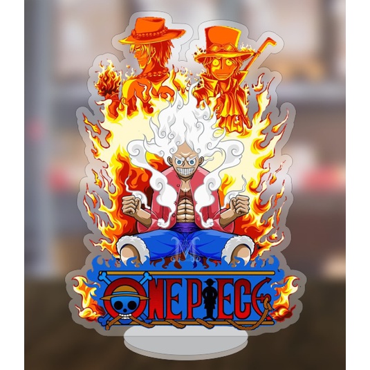 Mô hình standee truyện tranh One Piece Đảo Hải Tặc Luffy Gear 5 siêu ngầu 5cm/10cm/15cm