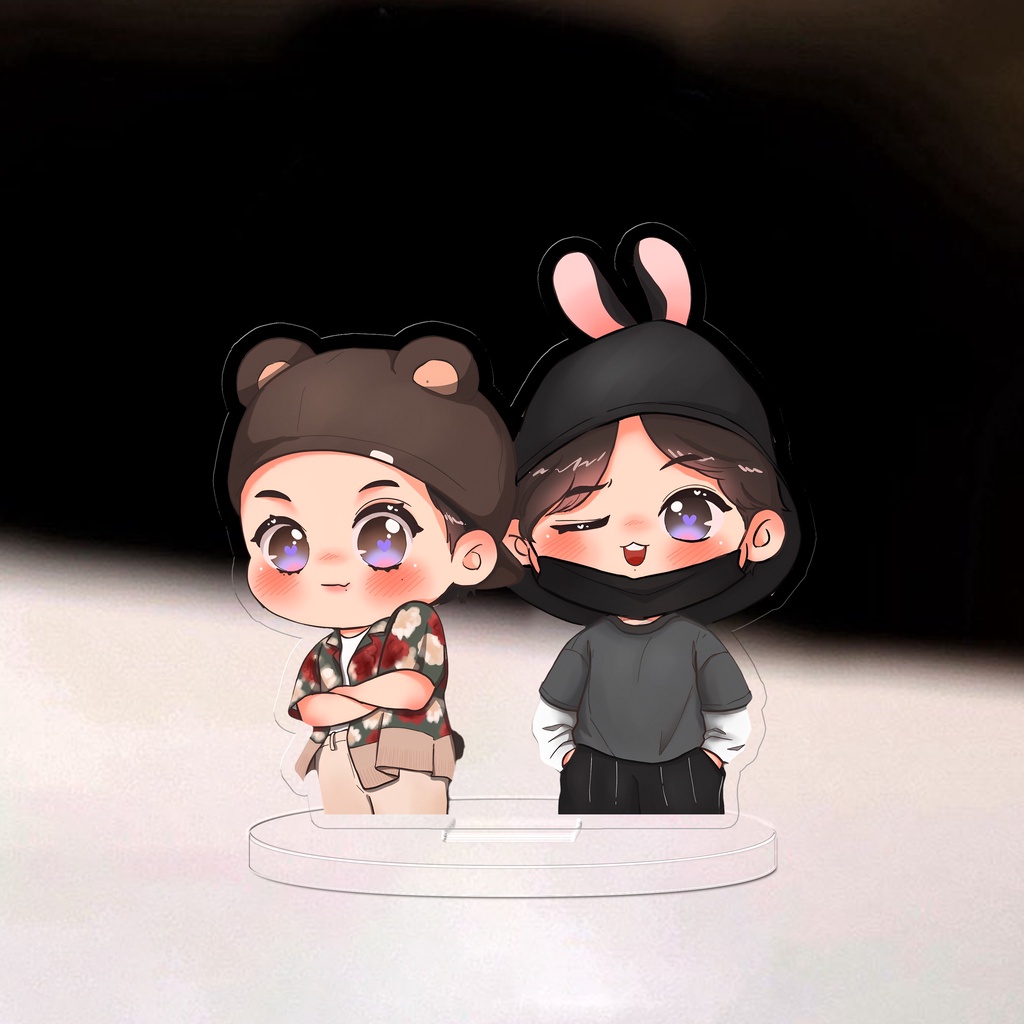 Mô hình nhân vật Standee Kook - Tae - Kpop - BTS Arttis - 3cm/5cm/10cm