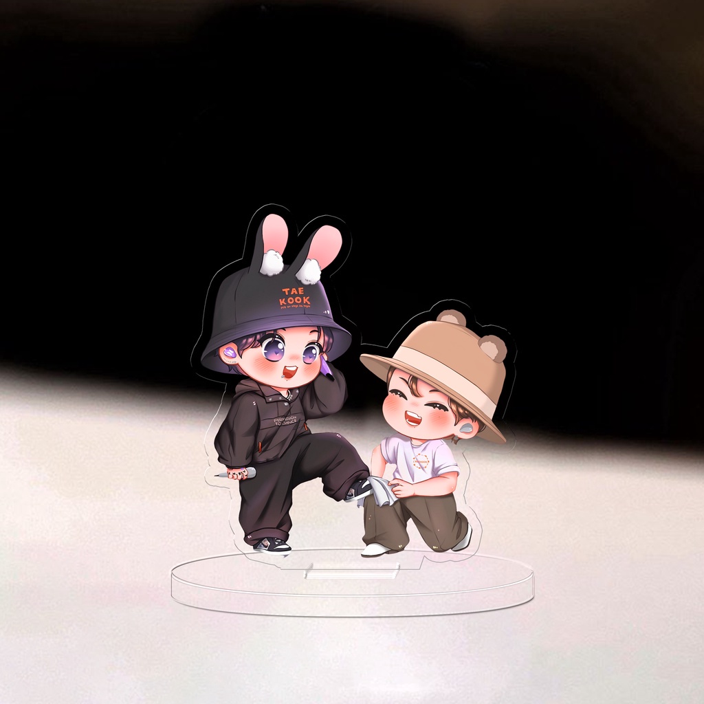 Mô hình nhân vật Standee Kook - Tae - Kpop - BTS Arttis - 3cm/5cm/10cm