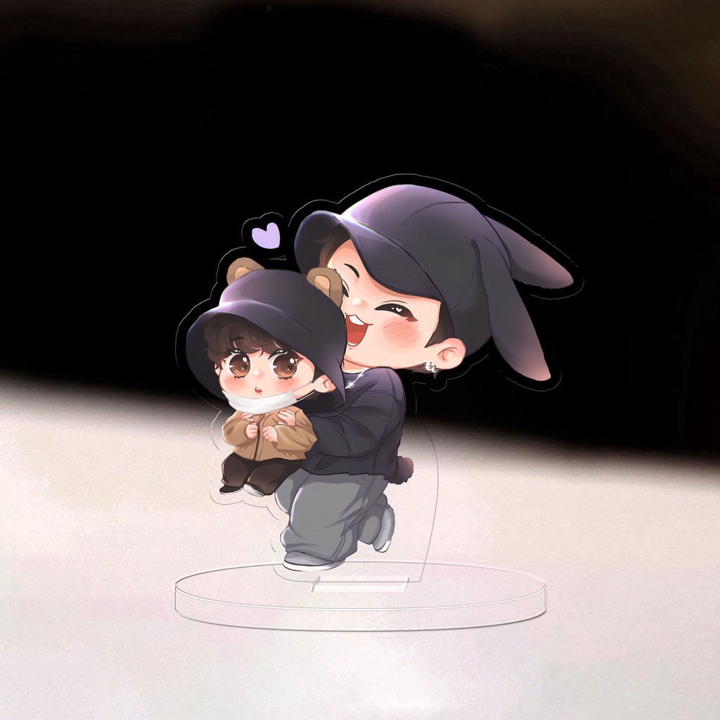 Mô hình nhân vật Standee Kook - Tae - Kpop - BTS Arttis - 3cm/5cm/10cm