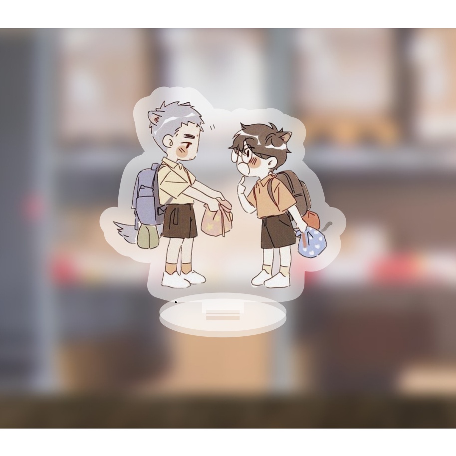 Mô hình standee Boy love OTP chibi ngoại truyện cute dễ thương 5cm/10cm