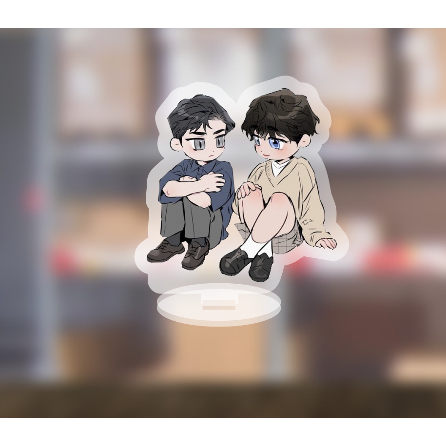 Mô hình standee Boy love OTP chibi ngoại truyện cute dễ thương 5cm/10cm