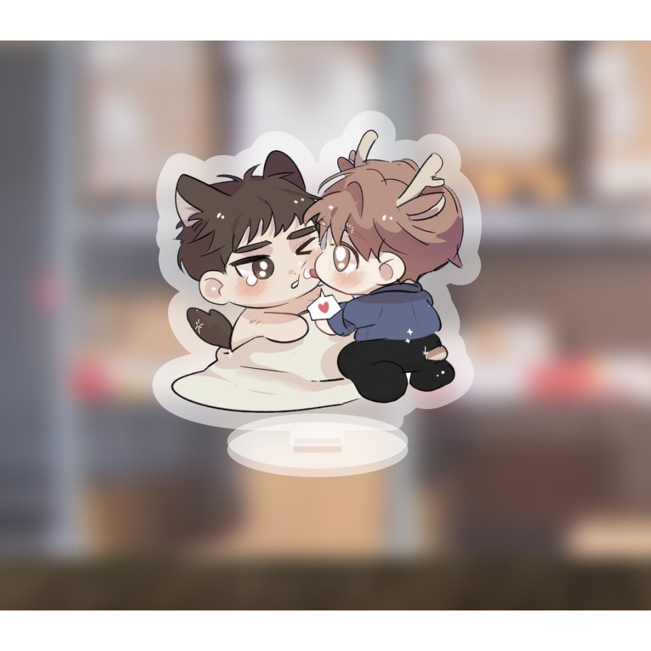 Mô hình standee Boy love OTP chibi ngoại truyện cute dễ thương 5cm/10cm
