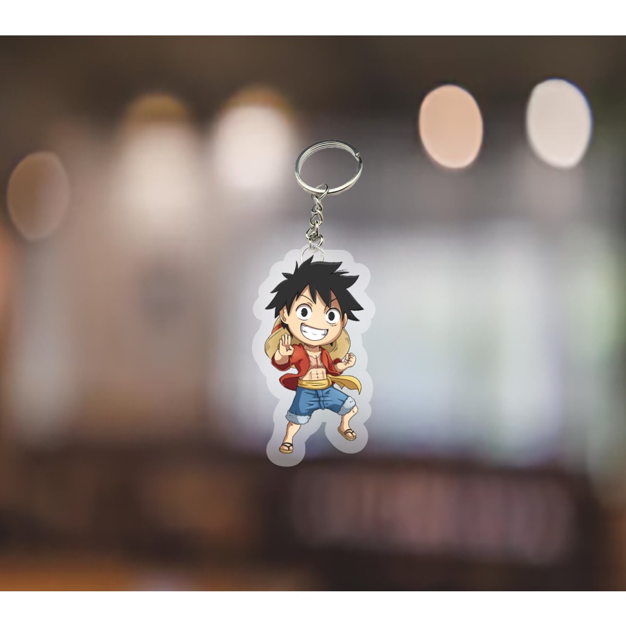 Mô hình standee - móc khoá One Piece ver ngầu anime Đảo Hải Tặc chibi mica trưng bày