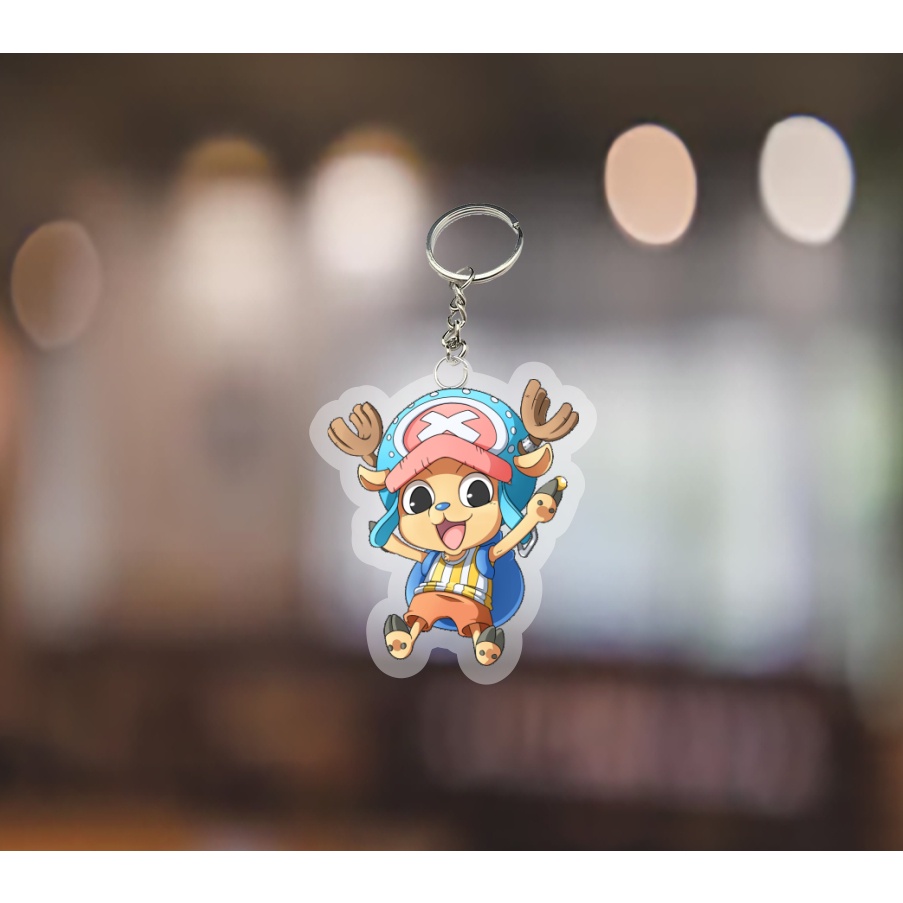 Mô hình standee - móc khoá One Piece ver ngầu anime Đảo Hải Tặc chibi mica trưng bày