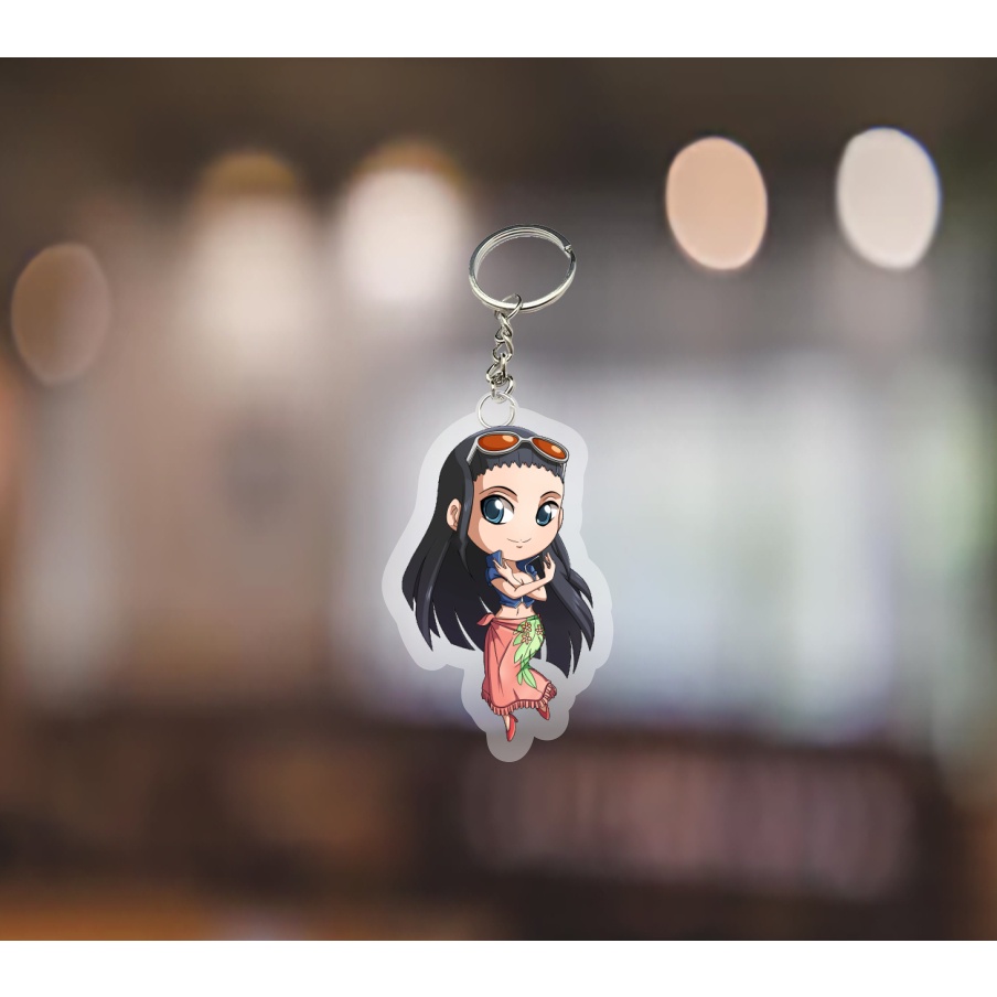 Mô hình standee - móc khoá One Piece ver ngầu anime Đảo Hải Tặc chibi mica trưng bày