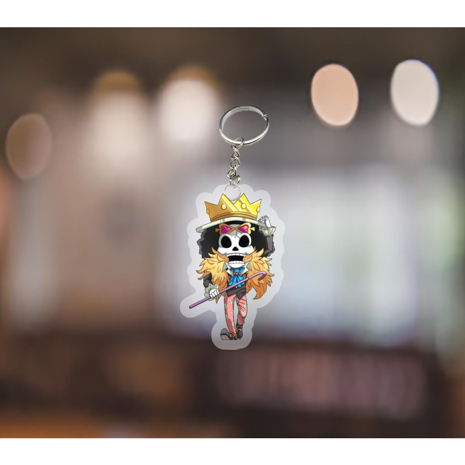 Mô hình standee - móc khoá One Piece ver ngầu anime Đảo Hải Tặc chibi mica trưng bày