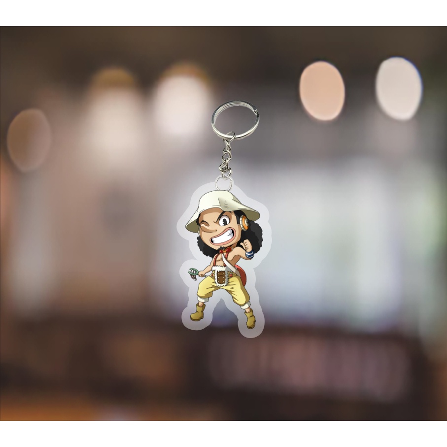 Mô hình standee - móc khoá One Piece ver ngầu anime Đảo Hải Tặc chibi mica trưng bày