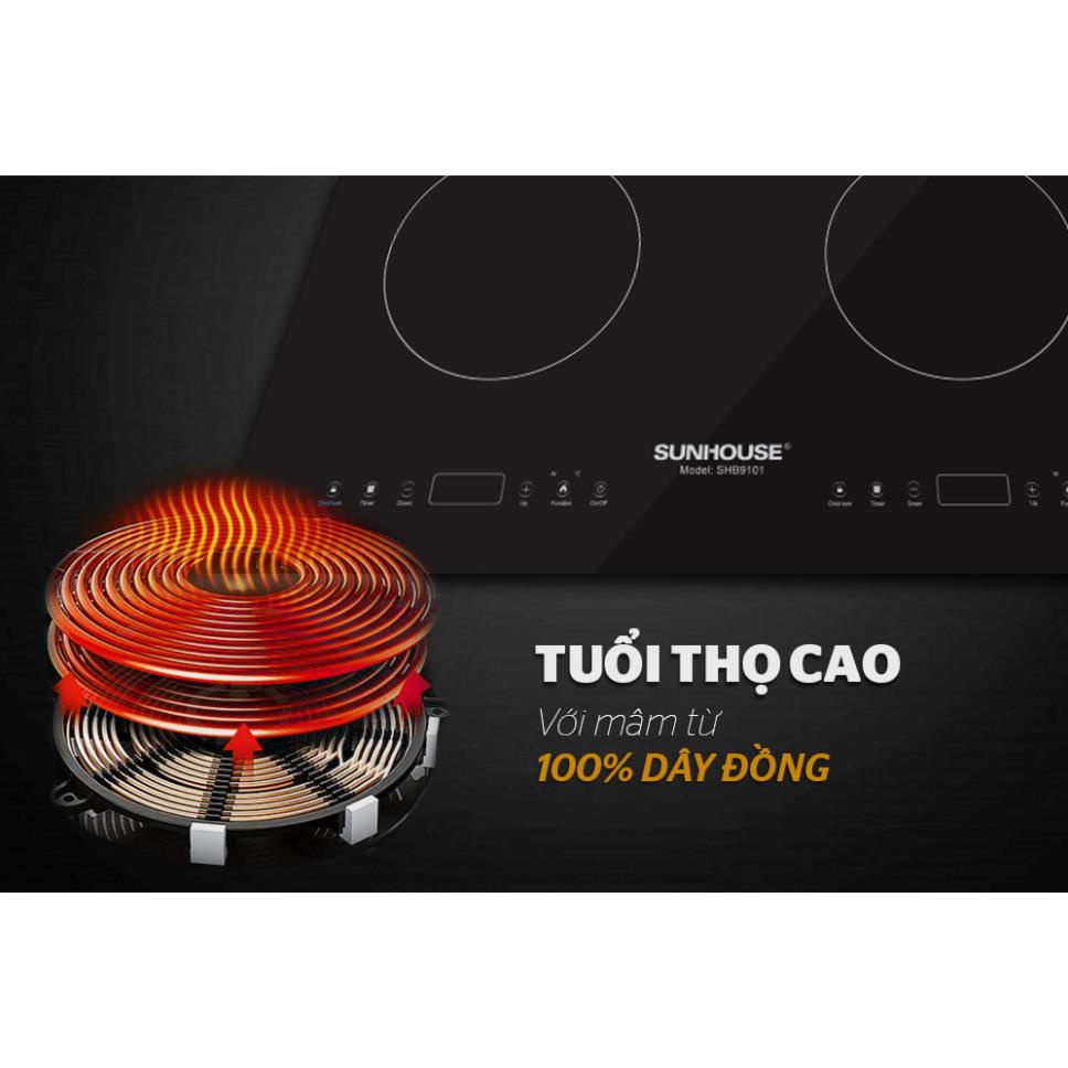 Bếp Từ Đôi SUNHOUSE SHB9101 - Bảo Hành 3 năm tại nhà
