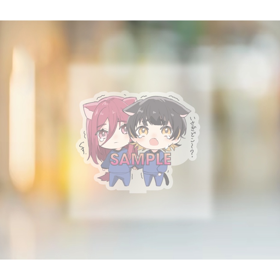 Mô hình in hình anime  BLUE LOCK OTP dễ thương ver chibi tượng mica acrylic chibi trang trí trưng bày