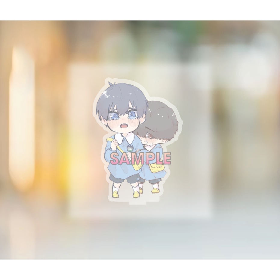 Mô hình in hình anime  BLUE LOCK OTP dễ thương ver chibi tượng mica acrylic chibi trang trí trưng bày