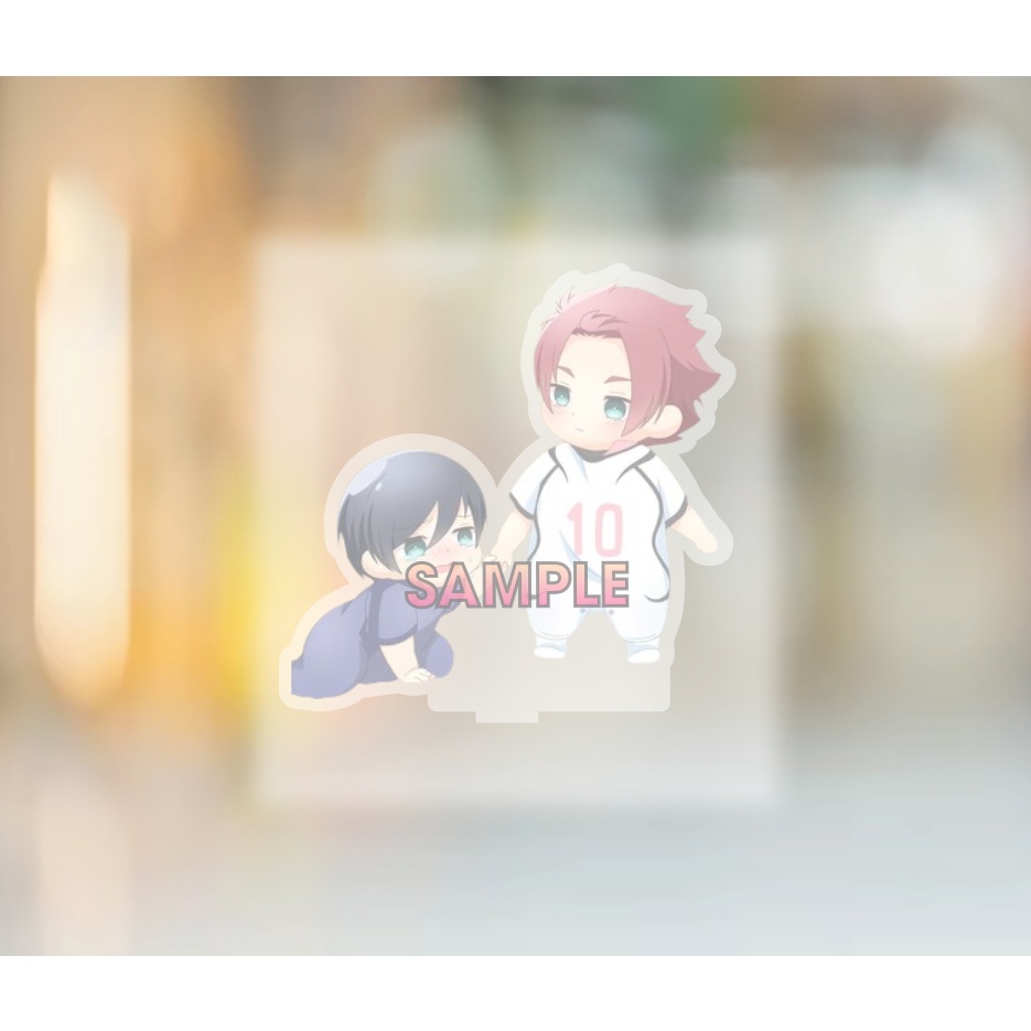 Mô hình in hình anime  BLUE LOCK OTP dễ thương ver chibi tượng mica acrylic chibi trang trí trưng bày