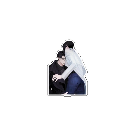 (Mô hình Standee ilay x taeui  BL chibi tượng acrylic mica trong in 2 mặt