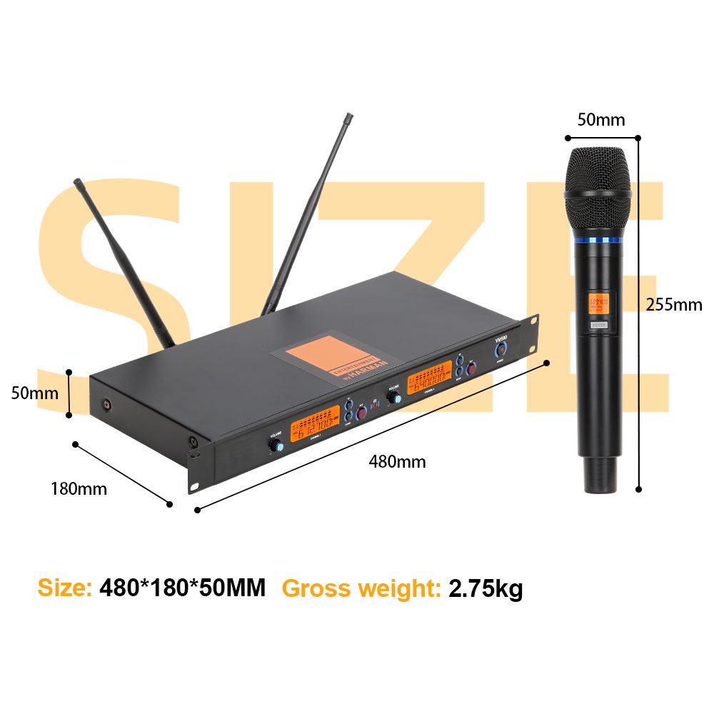 Micro Không Dây  VM500, Tính Năng Cảm Biến Tự Ngắt, Sóng UHF Siêu Cao Bắt Âm Cực Tốt, Đảm Bảo Tiết Kiệm Pin