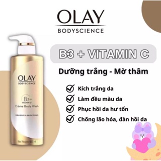 Sữa tắm Olay bản Thái B3 Retinol Peptide Vitamin C dưỡng ẩm sáng da chống