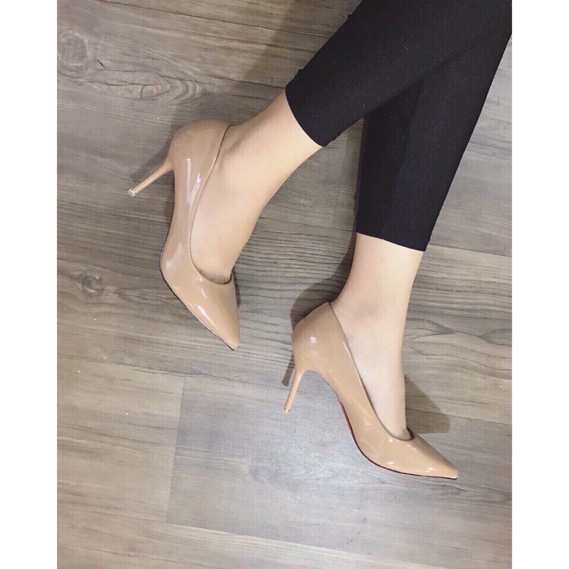 Lẻ = Buôn/ Dép quai trong đế nhọn 5cm siêu long lanh