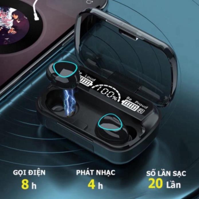 Tai Nghe Bluetooth M10 Pro Pin Trâu 3000mah, Nút Cảm Ứng, Tai Nghe Gaming, không thấm nước -Bảo Hành 2 Năm