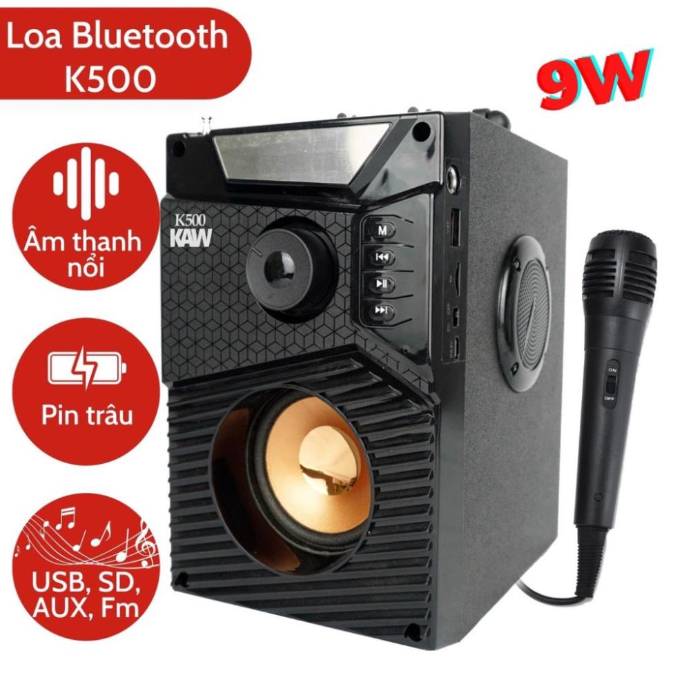 Loa bluetooth KAW K500 Cao Cấp Công Suất Lớn, âm bass hay, Pin khùng - Bảo Hành 2 Năm