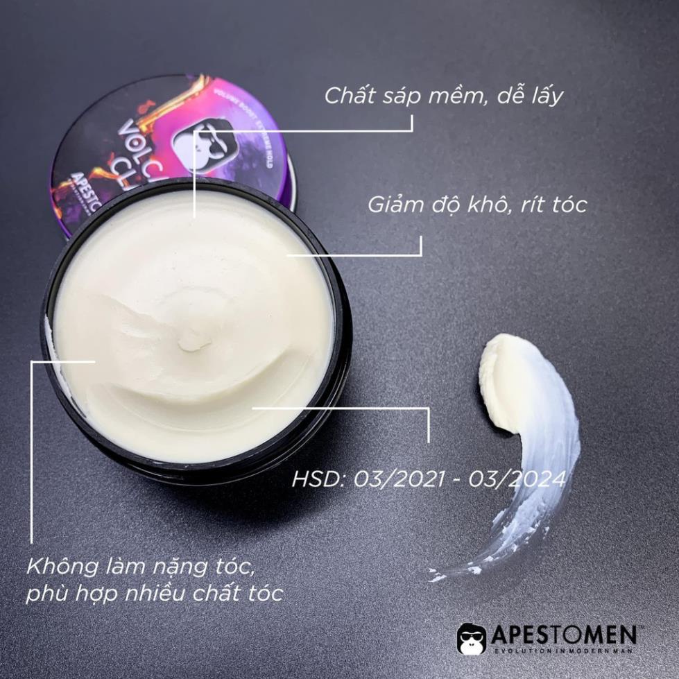 Sáp Vocanic Ciay , Sáp Vuốt Tóc Nam , Mùi Thơm Như Nước Hoa Giữ Nếp Cực Tốt