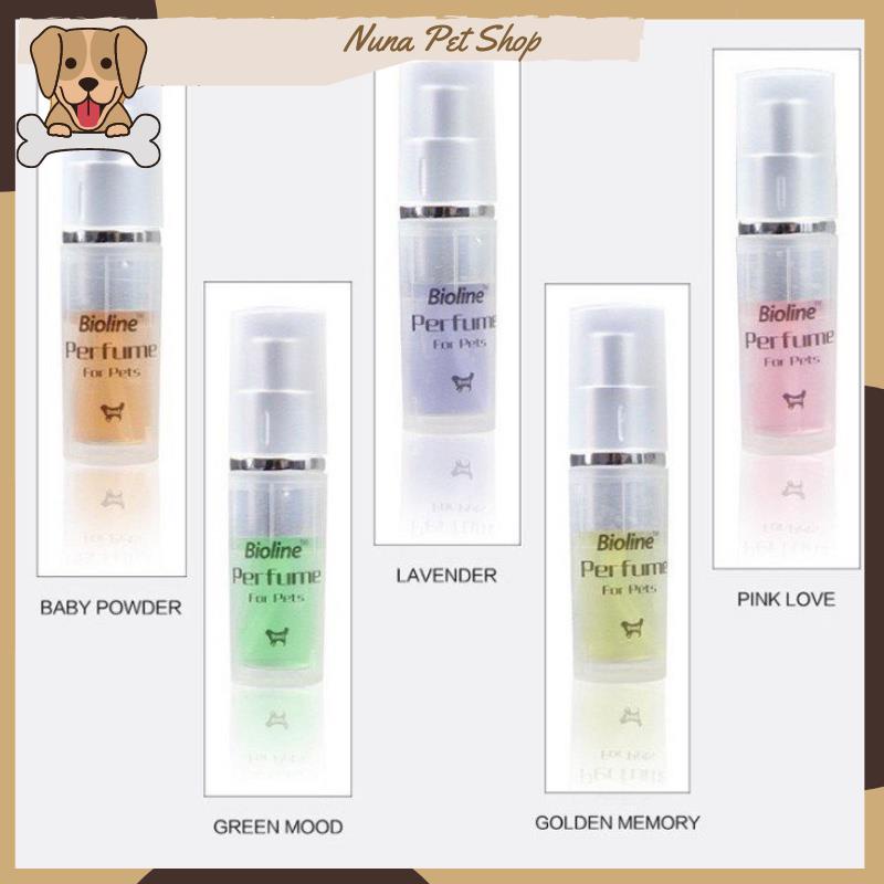 Nước hoa xịt khử mùi cho chó mèo Bioline 9ml