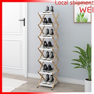 Kệ để giày dép 7 tầng co giãn Có nhiều tầng khả năng chứa đựng nhiều hơn Thiết kế tầng đáy cao thoáng chống ẩm