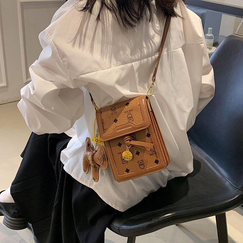 Mobile Túi Đeo Chéo Hình Vuông Nhỏ In Họa Tiết Hoạt Hình Phong Cách Hàn Quốc Thời Trang Cho Nữ 2023