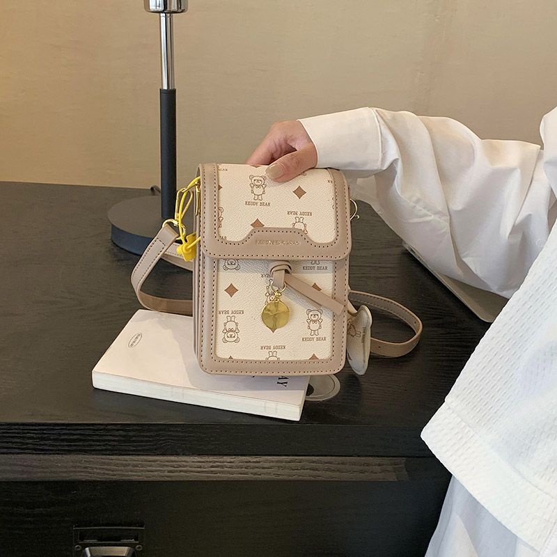 Mobile Túi Đeo Chéo Hình Vuông Nhỏ In Họa Tiết Hoạt Hình Phong Cách Hàn Quốc Thời Trang Cho Nữ 2023
