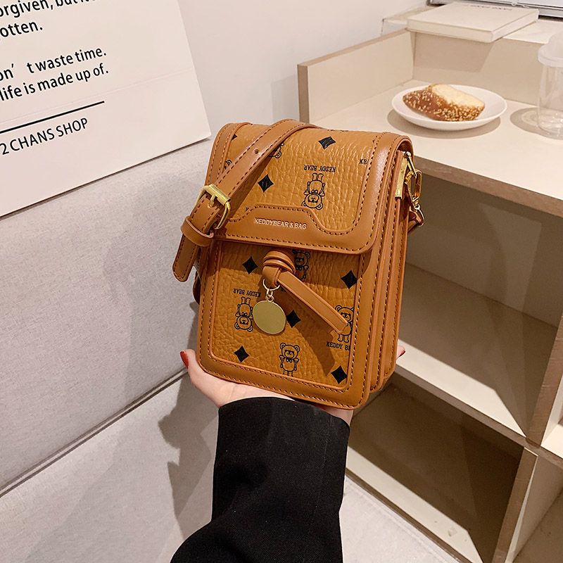 Mobile Túi Đeo Chéo Hình Vuông Nhỏ In Họa Tiết Hoạt Hình Phong Cách Hàn Quốc Thời Trang Cho Nữ 2023