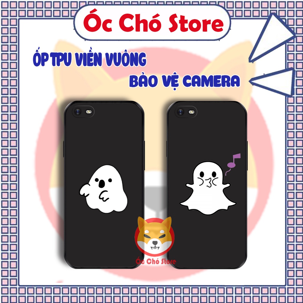 Ốp lưng Oppo A3s , A1k , A33 , NEO 7 TPU cạnh vuông củ tỏi tháng cô hồn