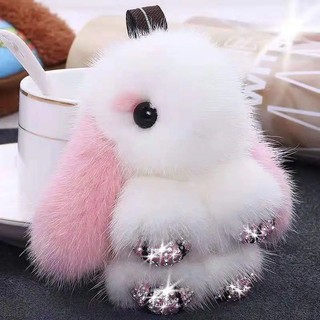 Dễ thương móc khóa thỏ nhồi bông đáng yêu