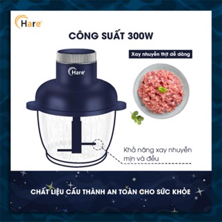 Máy xay thịt HR-XT830 sản phẩm chính hãng của Hare , Máy xay thịt HR-XT830 đa năng lưỡi dao thép không gỉ 2.5L Huy Store