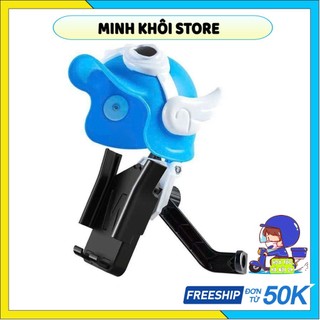 Giá Đỡ - Kẹp Điện Thoại Gắn Xe Máy Hình Mũ Bảo Hiểm Che Mưa Che Nắng, Chống Cướp Cực Chắc Chắn