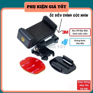 Kẹp điện thoại dán lên mặt đồng hồ xe máy, có đế cài dễ tháo lắp - Băng dính 3M